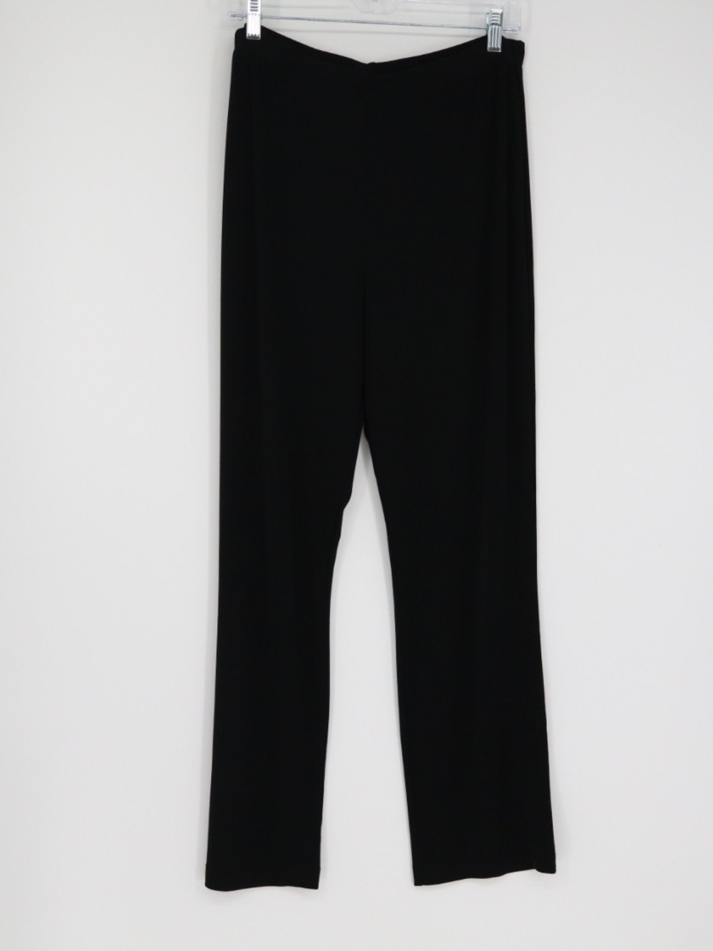 Easywear by Chico's Pants Size 2 Large Black Pull On Straight Leg Stretch